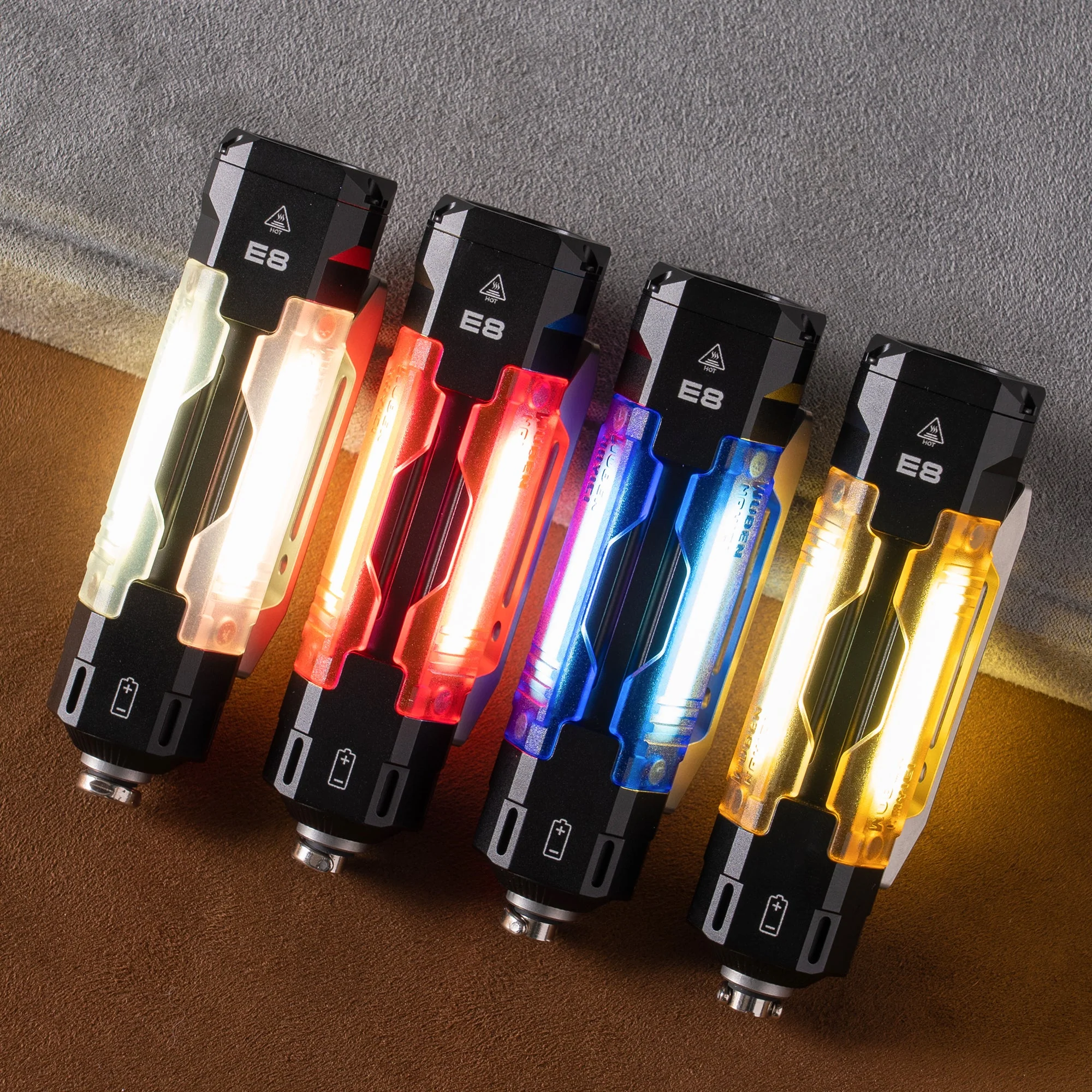 Wuben E8 Compact Magnetic Modular 1300 Lumen EDC Camping Flashlight - Image 12
