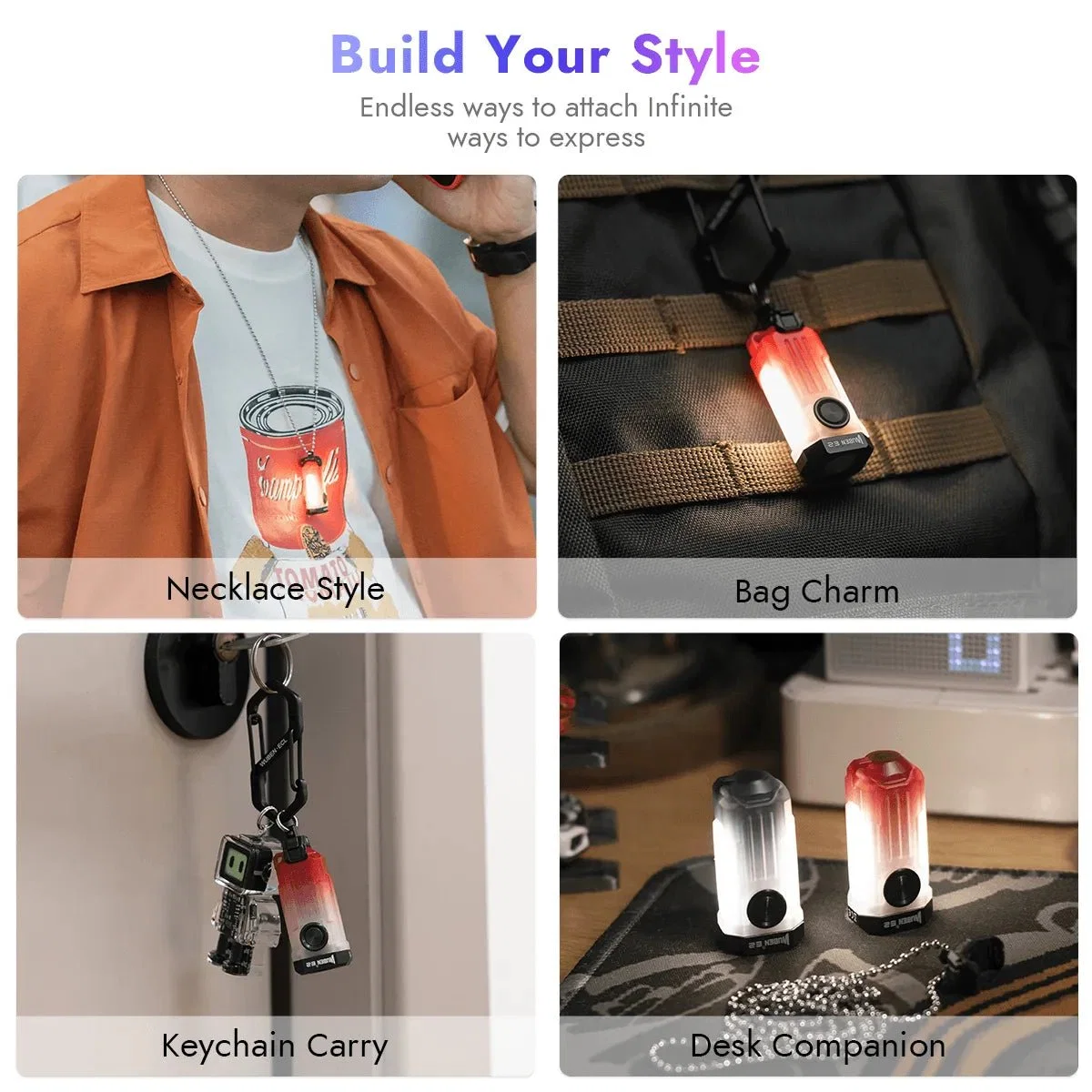 Wuben E2 PULSE | 10.7g | Compact Mini EDC Keychain Flashlight - Image 20